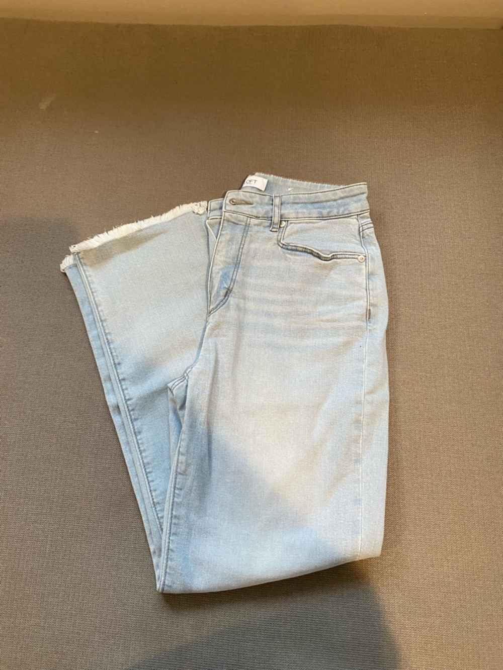 LOFT Light Blue Straight-Leg Jeans